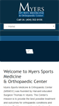 Mobile Screenshot of myerssportsmedicine.com